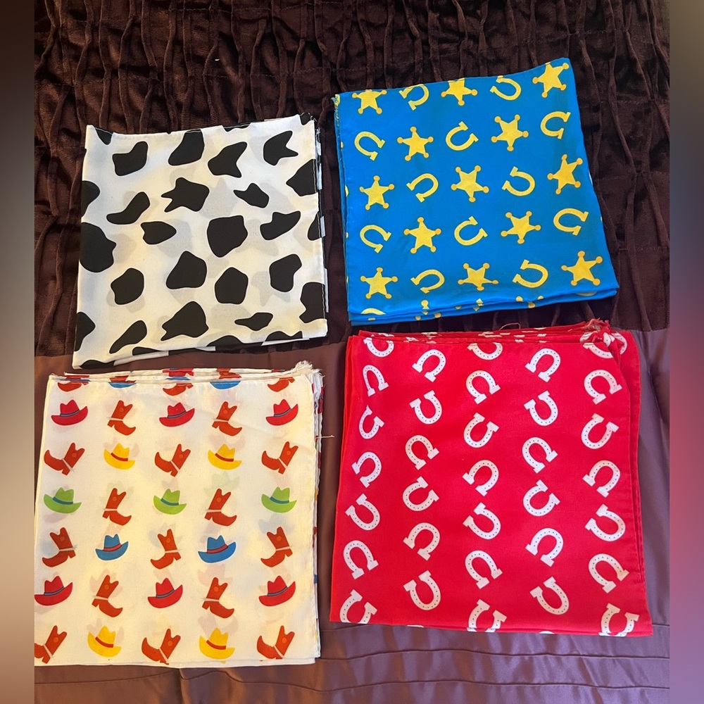 Cowboy style bandannas